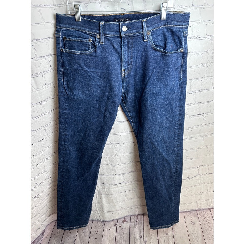Lucky Brand Jeans Dark Wash Denim Slim Fit Casual Pants Size 34x32